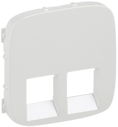 Лицевая панель Legrand Valena Allure для 2-м. розетки RJ11/RJ45 жемчуг картинка